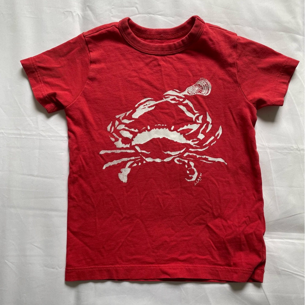 J. Crew Crab/ Lacrosse Tee (XXS)